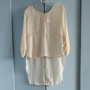 Line & Dot L Tunic Top Blouse Peach